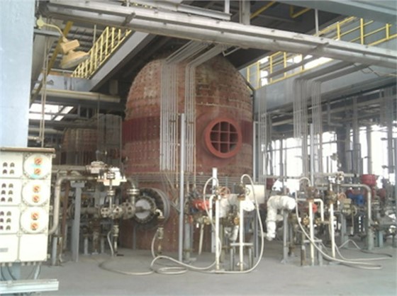 红外热像仪检查气化炉耐材缺陷故障