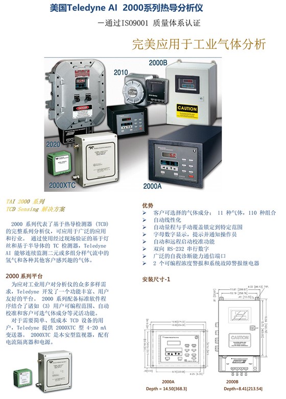 2000系列热导分析仪
