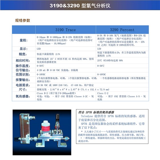 3190&3290 型氧气分析仪