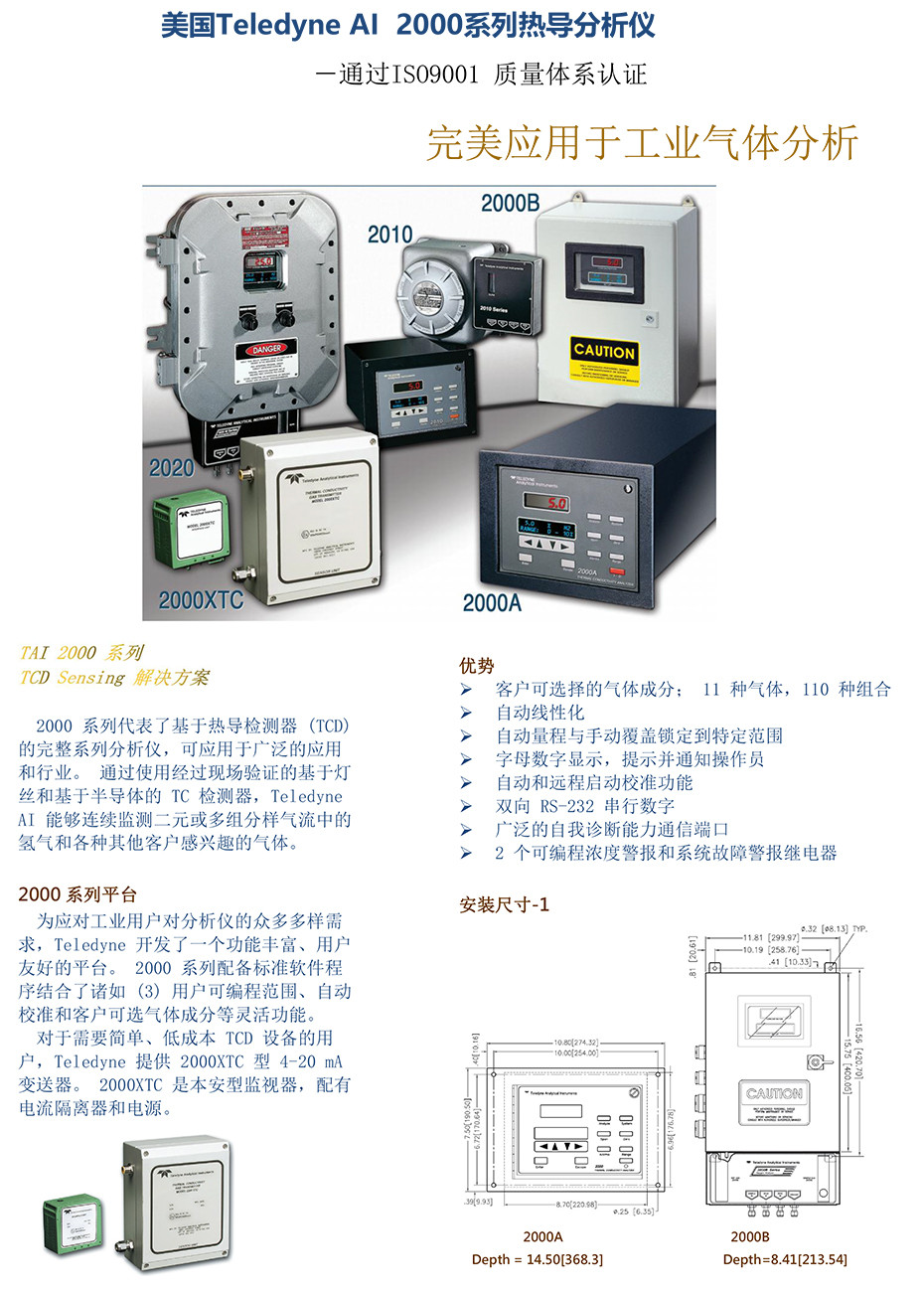 2000系列热导分析仪