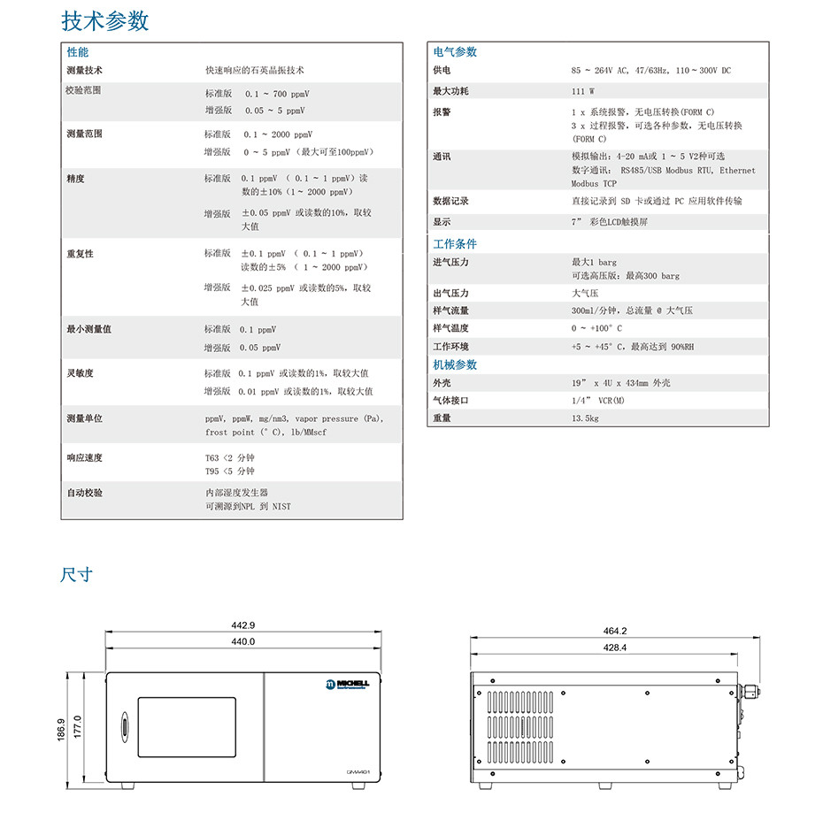 QMA401 微水分析仪